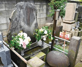 赤坂•報土寺の雷電の墓