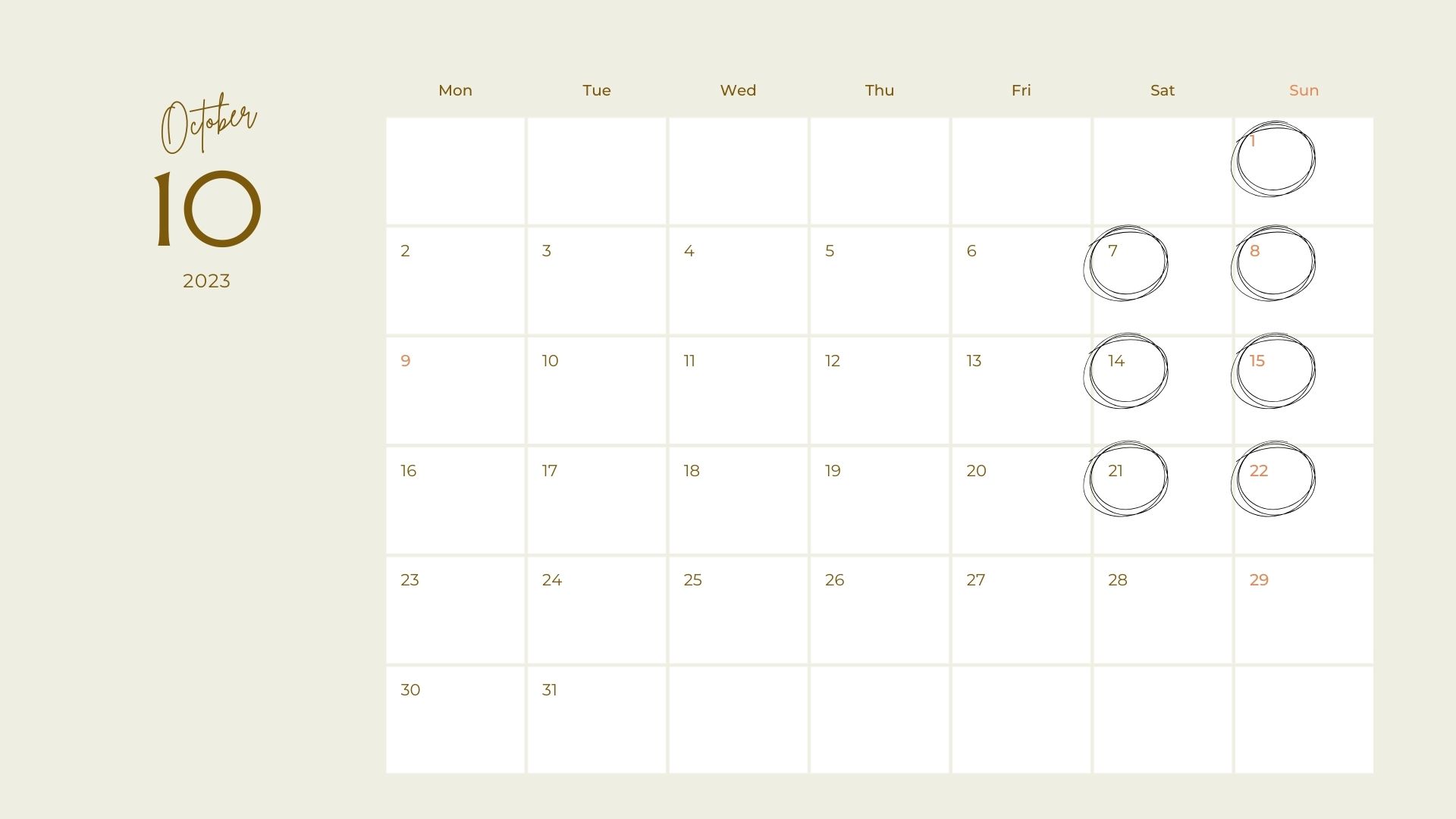 Beige Gray White Minimalist Elegant January 2023 Monthly Calendar (1)